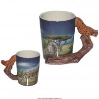  Shaped Handle Mug Cheater on Branch 