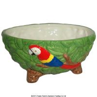  Ceramic Macaw Bowl 