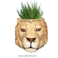  Lion Head Ceramic Planter 