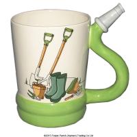  Garden Tool Shaped Handle Mug with A Little Dirt Decal Hose 