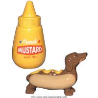  Sausagedog in Bun and Mustard Salt and Pepper Set 