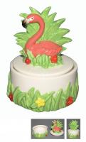  Flamingo Trinket Box, Flamingo on top 