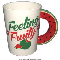  Watermelon Slice Shaped Handle Mug 