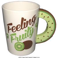  Kiwifruit Slice Shaped Handle Mug 