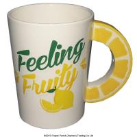  Lemon Slice Shaped Handle Mug 