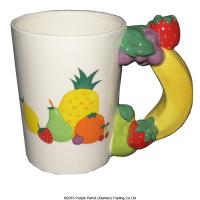  Mixed Fruit Shaped Handle Mug 