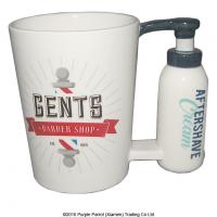  Barber Shop Shaped Handle Mug Aftershave 