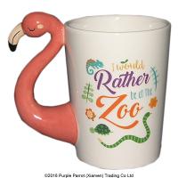  Zooniverse Flamingo Shaped Handle Mug 
