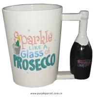  Prosecco Shaped Handle Mug Sparkle Like a Glass of Prosecco 