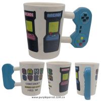  Game Over Shaped Handle Mug Controller Blue B 