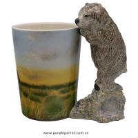  Ceramic Shaped Handle Mug Wombat 