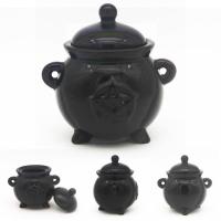  Ceramic Cauldron Trinket Box 
