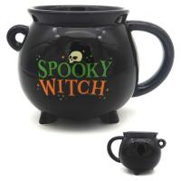  Ceramic Cauldron Mug Spooky Witch Decal 