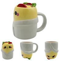  Foodiemals Ceramic Collection Burrito Upside Down Mug 