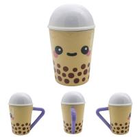  Foodiemals Ceramic Collection Bubble Tea Mug with Lid 