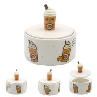  Foodiemals Ceramic Collection Pumpkin Spice Latte Trinket Box 