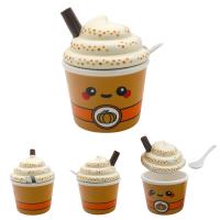  Foodiemals Ceramic Collection Pumpkin Spice Latte Pot with Lid a 