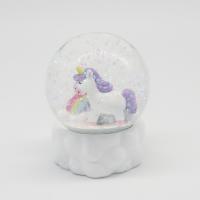  Standing Cartoon Unicorn Waterball, Cloud Base, Purple 