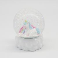  Sitting Cartoon Unicorn Waterball, Cloud Base, Pink 