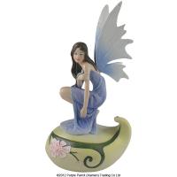  Wish Fairy Trinket Box Purple Fairy Crouching 