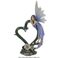  Wish Fairy Standing on Grass Blade Heart 