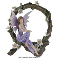 Wish Fairy Sat in Tree Arch with Flowers 