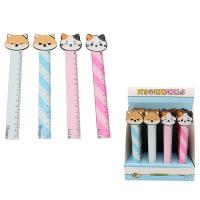  Adoramals Cat and Dog Wooden Ruler 