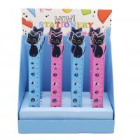  Acrylic Ruler - Lucky Black Cat = Two Middle Designs (Book37) 