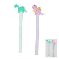  Led Dinosaur Purple / Green Fine Tip Pen - 2 Assorted 