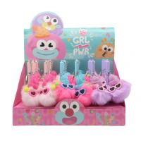  Pompom Pens - Pompom Pen Girl Power, Beanie Hat, With Heart Glasses 
