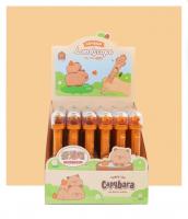  Purple Parrot Capybara Stationery Giftware Collection - Capybara Landscape Domed 0.5 Mm Gel Pen 