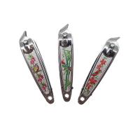  7 Cm Nail Clipper With File - Enammelled - Silver - 2 Designs As 
