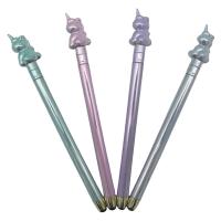  Purple Parrot Crystal Pen Collection - Crystal Gel Pen Iunicorn Head - 4 Colours 