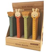  Wooden Ruler Rabbit & Bear 