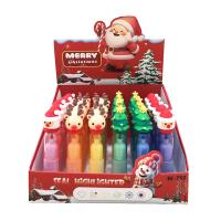  Christmas Highlighter Pen 6 Assorted 3 Designs 2 Colours 