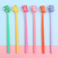  Baby Dinosaur Silicone Fine Tip Pen - 6 Assort 