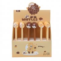  Waffles With Face 0.5Mm Gel Ink Pen, 3 Assorted 