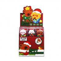  Merry Christmas Animal, Eraser, 3 Assorted 