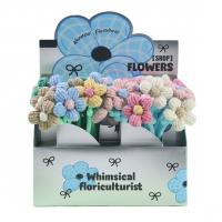  Fabric Flower Pen - Glitter Efefct Fabric Flower, Gel Pen, 4 Colours 