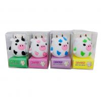  Pencil Sharpener And Eraser - Black And White Cow 