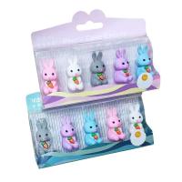  Rabbit with Carrot Eraser Pack of 5 