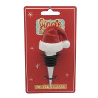  Bottle Stopper, Santa Hat 
