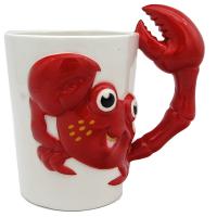  Cartoon Crab Shaped Handle Mug 