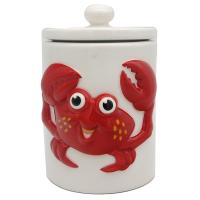  Cartoon Crab Storage Jar Embossed Small 