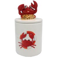  Cartoon Crab on Lid Storage Jar with Decal Large 