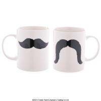  Bone China Mug Moustache 