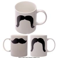 Bone China Mug, Moustache 