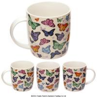  Bone China Mug Butterfly 