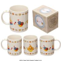  Bone China Mugs - Jan Pashley Seaside Beach Design Bone China Mug 