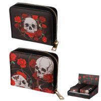  Bags and Purses - Skulls And Roses Around Small Wallet Purse 